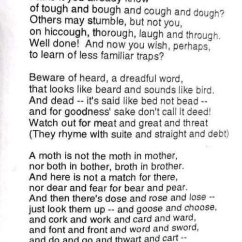 This is why sometimes I struggled with spelling… 😂