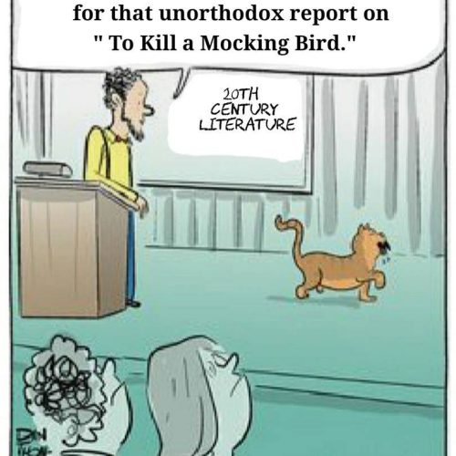 He never read the book I guess! 😹