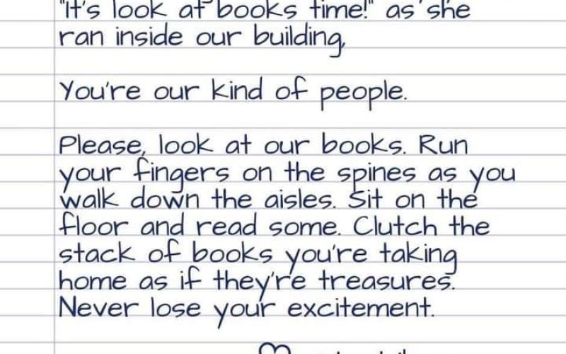 Never lose your excitement! 📚❤️