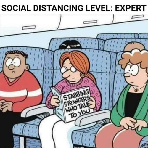 This a great a idea to put into practice when people around you don’t respect social distancing! 😆