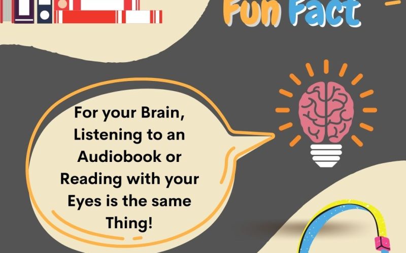 Daniel Willingham says that your brain does the same things with a story, whether you listen to it or read it.