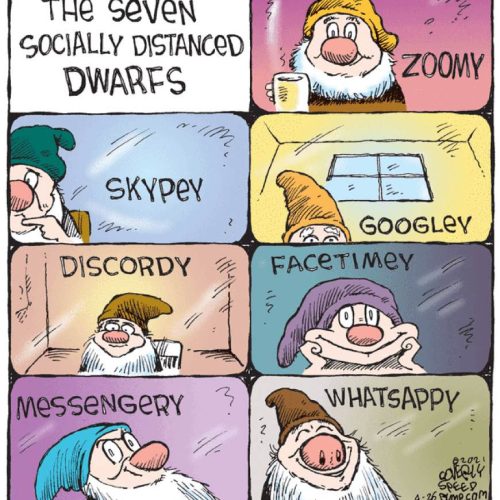 … and they all lived socially distanced ever after! 😂