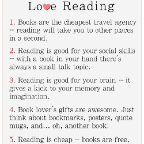 5 Reasons to L💙ve Reading…